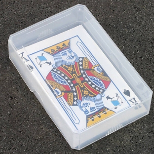 Pudełko na karty do gry 97 x 65 x 24 mm, podstawa + pokrywka 