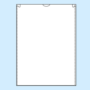 Okładki ochronne, 148 x 210 mm, otwarty krótki bok, kolor przezroczysty 