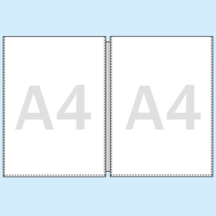 Podwójne okładki na menu, format A4 gładka