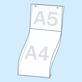 Kieszenie plakatowe A4/A5 | Format A4 pionowy - Format A5 poziomy