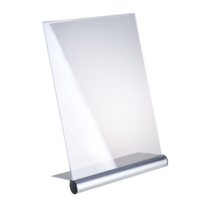 Uchwyt na menu w kształcie litery L z aluminiową podstawą 