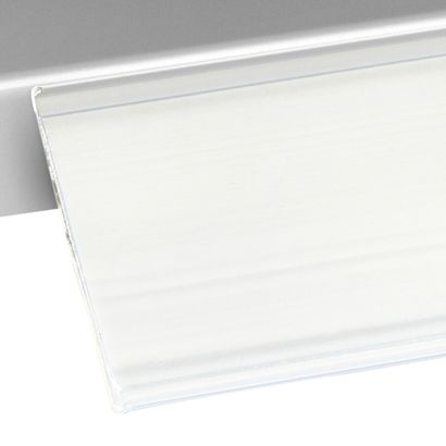 Listwy cenowe DBR, samoprzylepne 39 mm | 1000 mm | biały  | do przyklejania (taśma standardowa) 