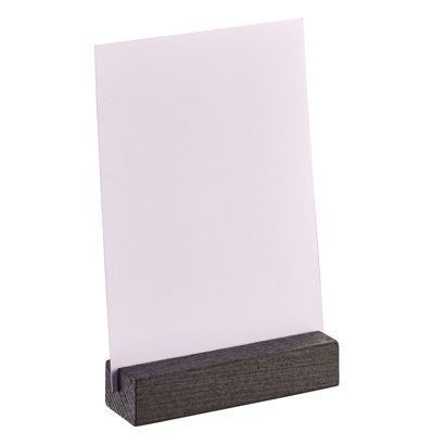 Stojak na menu z drewnianą podstawą null | null | 100 mm | null