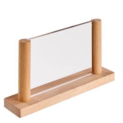 Stojak stołowy z 2 płytkami akrylowymi 100 x 150 mm
