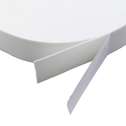 Dwustronna piankowa taśma klejąca z PE, biała, grubość 1 mm, mocno przyczepna, EL100 50 mm