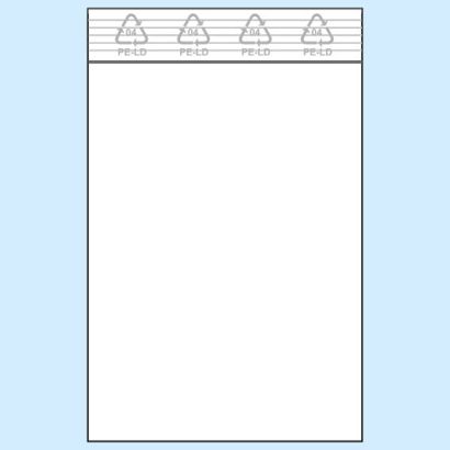 Woreczki strunowe, folia PE 50 x 80 mm | 50 µm