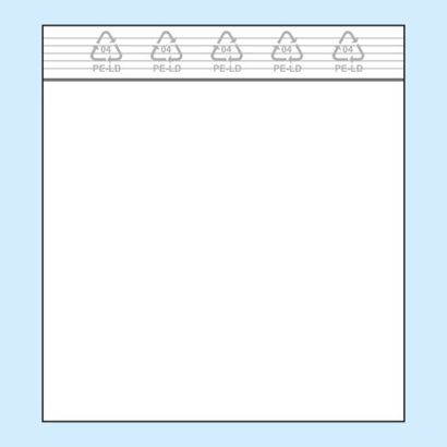 Woreczki strunowe, folia PE 90 x 90 mm | 50 µm