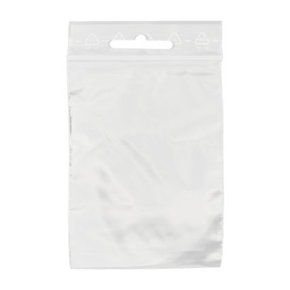 Woreczki strunowe z otworem typu euro, folia PE 80 x 120 mm | 90 µm