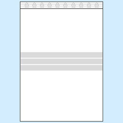 Woreczki strunowe z paskiem do opisu, folia PE 300 x 400 mm | 50 µm
