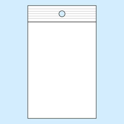Woreczki strunowe z okrągłym otworem, folia PP 70 x 100 mm