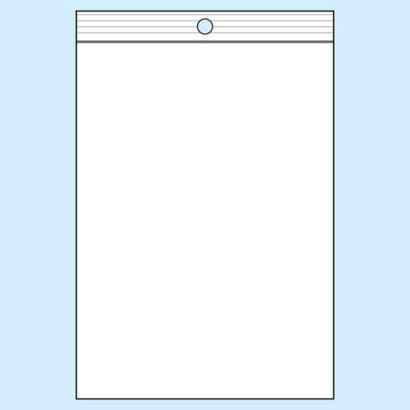Woreczki strunowe z okrągłym otworem, folia PP 160 x 220 mm