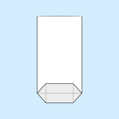 Torebki krzyżowe, folia OPP 100 x 175 mm
