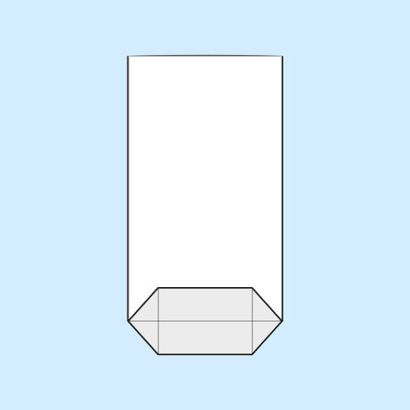 Torebki krzyżowe, folia OPP 75 x 130 mm