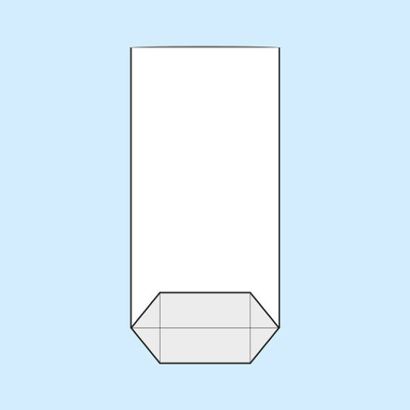 Torebki krzyżowe, folia OPP 120 x 225 mm