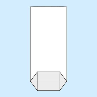 Torebki krzyżowe, folia OPP 130 x 260 mm