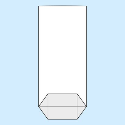 Torebki krzyżowe, folia OPP 145 x 300 mm