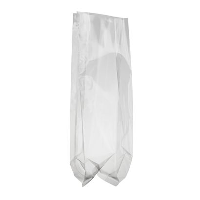 Torebki z zakładkami bocznymi  i szwem uszczelniającym, folia OPP 30 mµ, 80 x 40 x 200 mm 