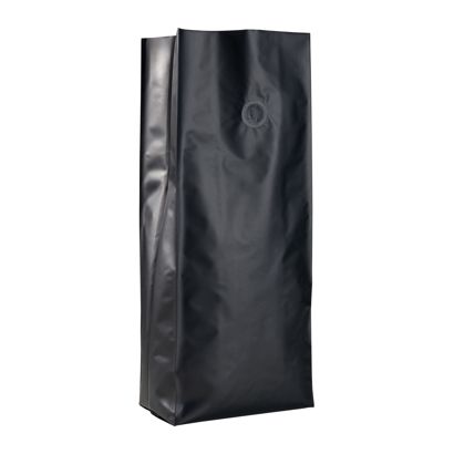 Torebki z fałdami i zaworem aromatycznym, czarna 380 x 130 mm