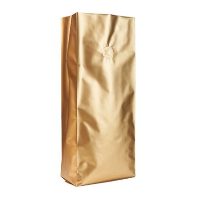 Torebki z fałdami i zaworem aromatycznym, złote 380 x 130 mm