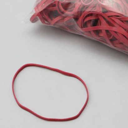 Gumki recepturki, kolor czerwony 5 mm | 100 mm