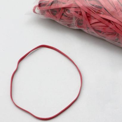 Gumki recepturki, kolor czerwony 5 mm | 120 mm