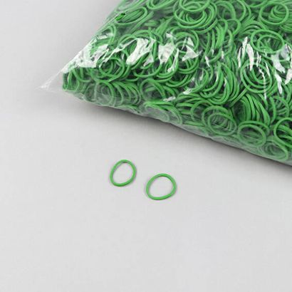 Gumki recepturki, kolor zielony 1 mm | 15 mm