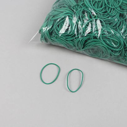 Gumki recepturki, kolor zielony 1 mm | 30 mm
