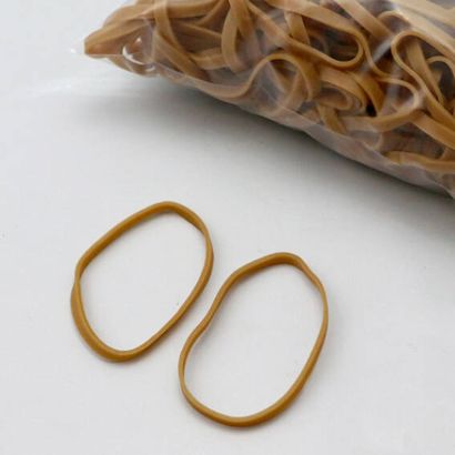 Gumki recepturki, kolor ecru 6 mm | 60 mm