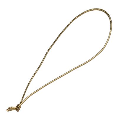 Gumka tekstylna z węzełkiem złoty | 100 mm