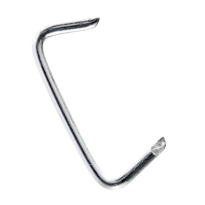 Klamry C Hog Ring, ocynkowane do liny o średnicy 8 mm