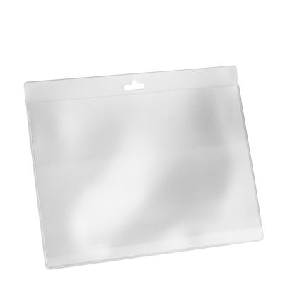 Etui na identyfikatory A6, poziome, wykonane z miękkiego PVC z otworem Euro 