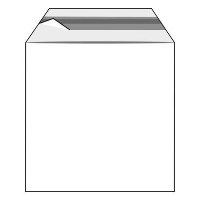 Torebki z klapką, folia PE 200 x 200 mm