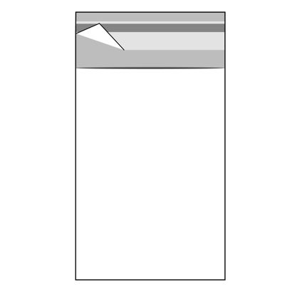 Torebki z klapką, folia OPP 80 x 120 mm