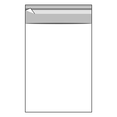 Torebki z klapką, folia OPP 119 x 162 mm - C6