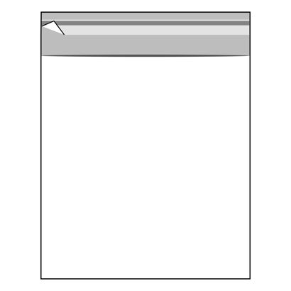 Torebki z klapką, folia OPP 145 x 155 mm