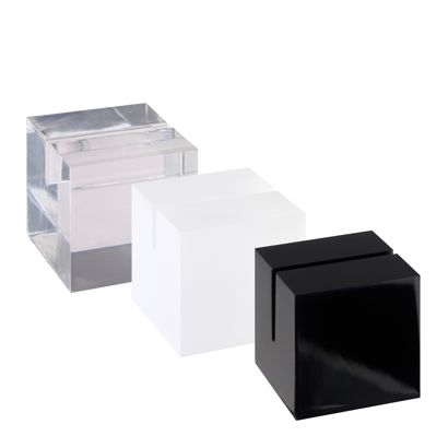 Akrylowy uchwyt na karty „Cube” 