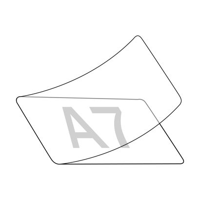 Koszulki samolaminujące 86 x 117 mm, dla formatu A7 A7