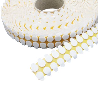 Krążki samoprzylepne z taśmy pinakowej, grubość 2 mm, klej trwały/trwały 15 mm | 2.500 STK