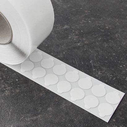 Kółka smoprzylepne, dwustronne, pianka akrylowa, grubość 1 mm 25 mm | 1.000 STK