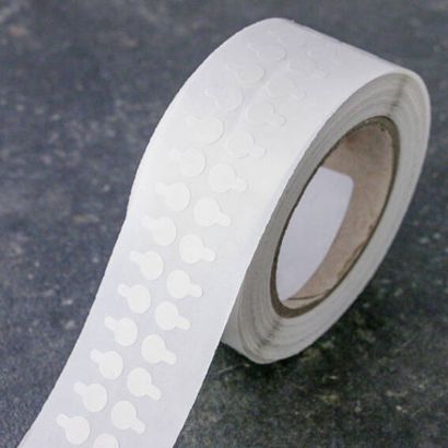 Kółka samoprzylepne, klej delikatny/delikatny 10 mm | 5.000 STK
