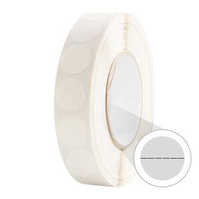 Kółka samoprzylepne, klej trwały, perforowane 30 mm | 3000 szt