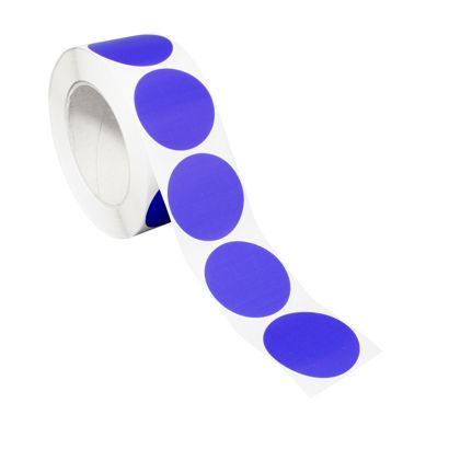 Kolorowe papierowe kółka samoprzylepne 40 mm | null