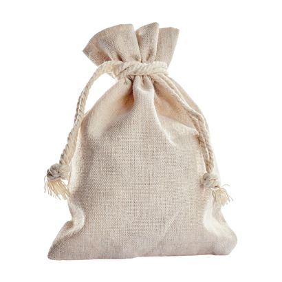 Torebki lniane, otwarcie po krótkim boku, kolor naturalny, opakowanie 10 szt., 130 x 180 mm