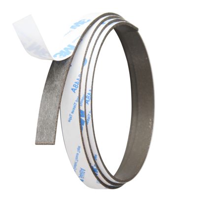 Taśma magnetyczna neodymowa, samoprzylepna, ekstra mocna 10 mm | 480 g/cm² | 1 m | 1,5 mm