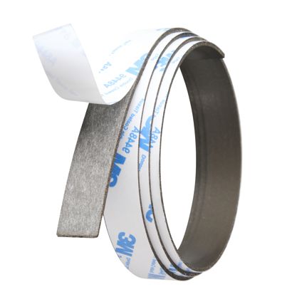 Taśma magnetyczna neodymowa, samoprzylepna, ekstra mocna 15 mm | 480 g/cm² | 1 m | 1,5 mm