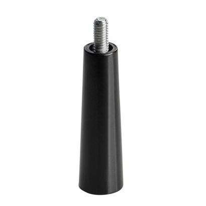 Plastikowa rękojeść z trzpieniem gwintowanym, czarna M4x8 mm