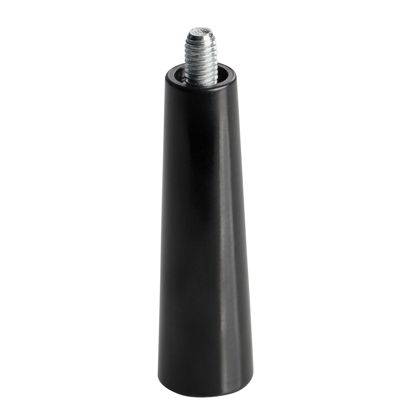Plastikowa rękojeść z trzpieniem gwintowanym, czarna M5x7 mm