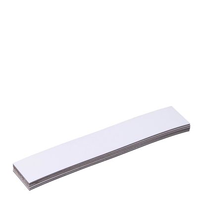 Zapisywalne etykiety magnetyczne 15 x 80 mm  | biały 