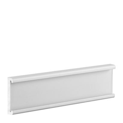 Uchwyt na etykiety, aluminiowy, srebrny, samoprzylepny (taśma 3M) 