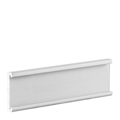 Uchwyt na etykiety 65x20 mm, aluminiowy, srebrny, samoprzylepny (3M) 65 x 17 mm